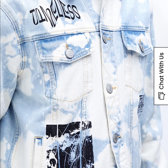 PacSun Men’s NWT Bleach Denim Jacket - Picture 4 of 6